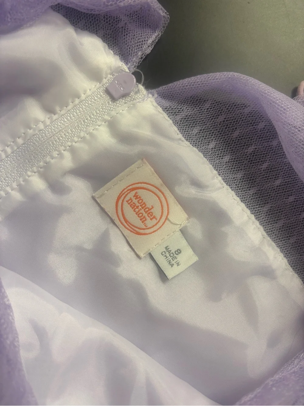 wonder nation Lilac Mesh Party Dress for Girls